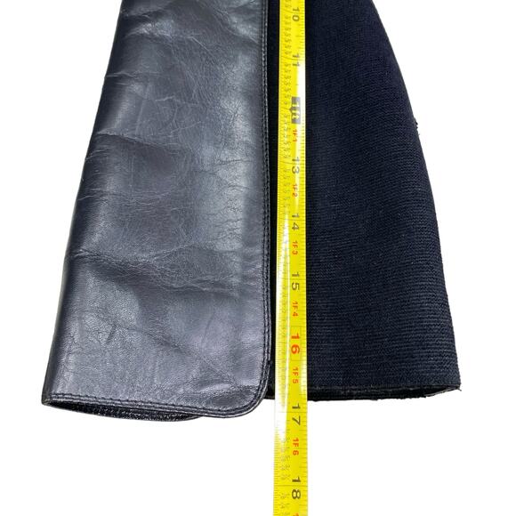 Aquatalia Women’s Black Leather 2 Tone Riding Boot Size US 8 - Picture 11 of 13